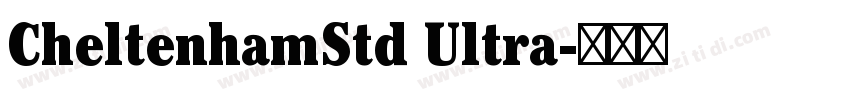 CheltenhamStd Ultra字体转换